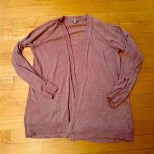 Soft Acrylic Heather Pink Open Cardigan - Gap Maternity